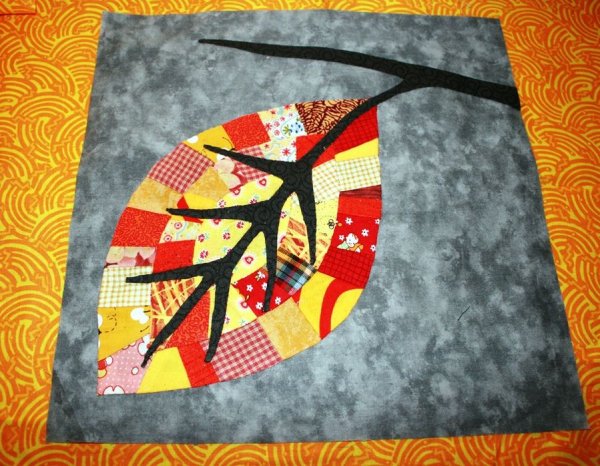 Панно из кусков ткани