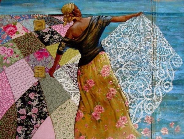 Картины в стиле пэчворк Сандра Фрейтас