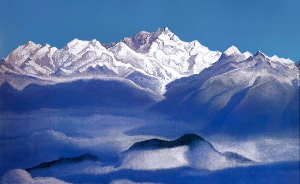 Николай Рерих Гималаи голубые горы