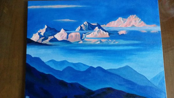 Рерих Канченджанга Гималаи картина