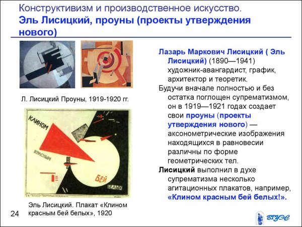 Эль Лисицкий клином красным