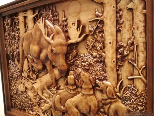 Деревянное панно