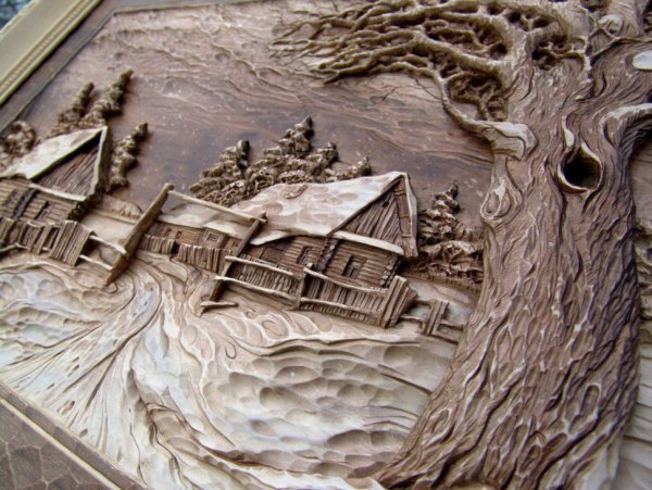 Рельефная резьба по дереву