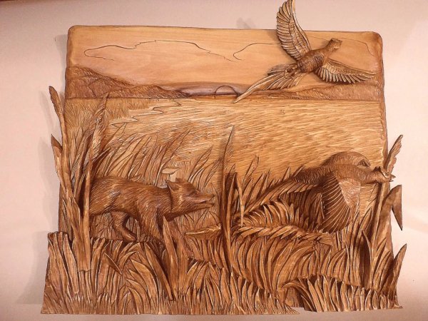 Рельефное Выжигание по дереву