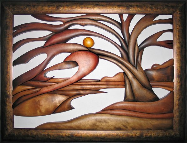 Панно из древесины