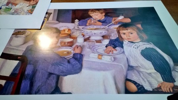 Зинаида Серебрякова за завтраком 1914