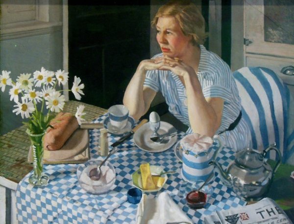 Картина Зинаиды Серебряковой за обедом
