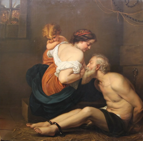 Питер Пауль Рубенс отцелюбие римлянки