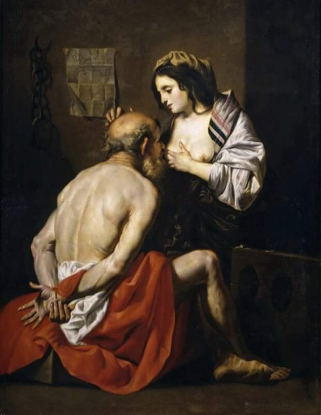 Картина отцелюбие римлянки Рубенс
