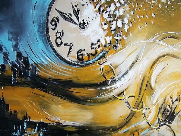 Часы в абстрактной живописи