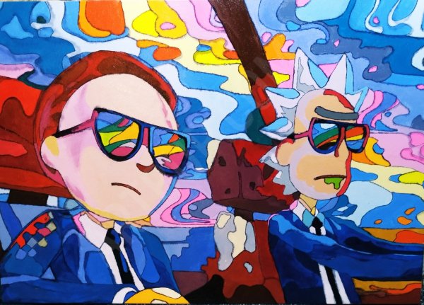 Картина Рика и Морти