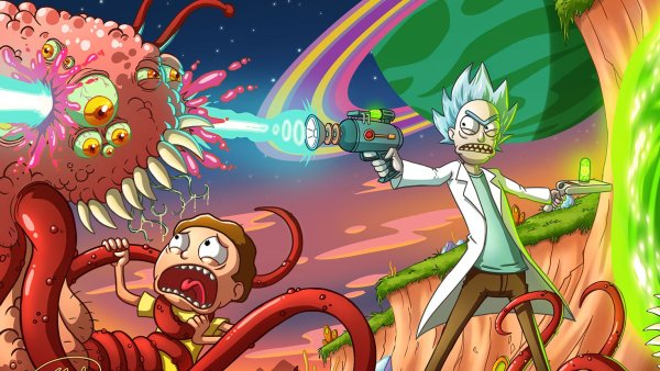 Арт Рик и Морти 4к