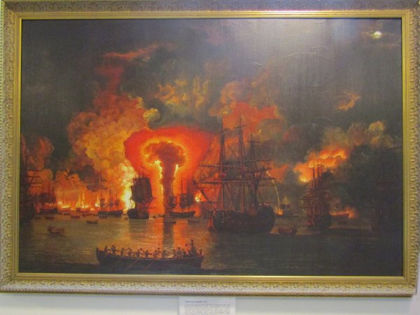 Айвазовский Чесменское сражение 1886