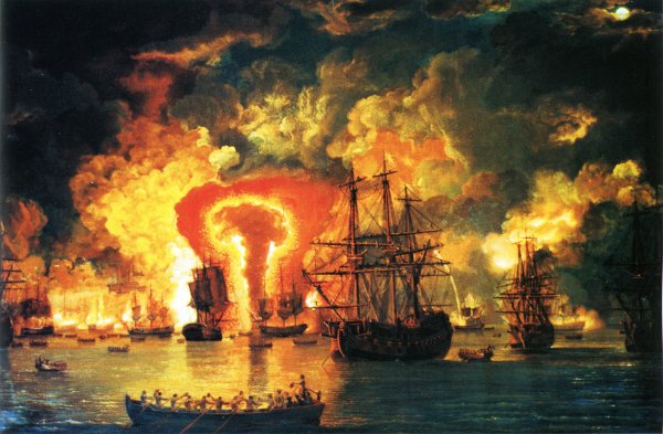 Иван Константинович Айвазовский Чесменский бой