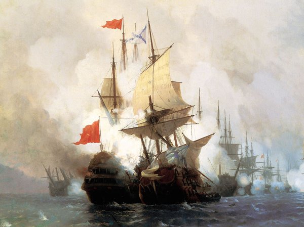 Картина Айвазовского русская эскадра на Севастопольском рейде