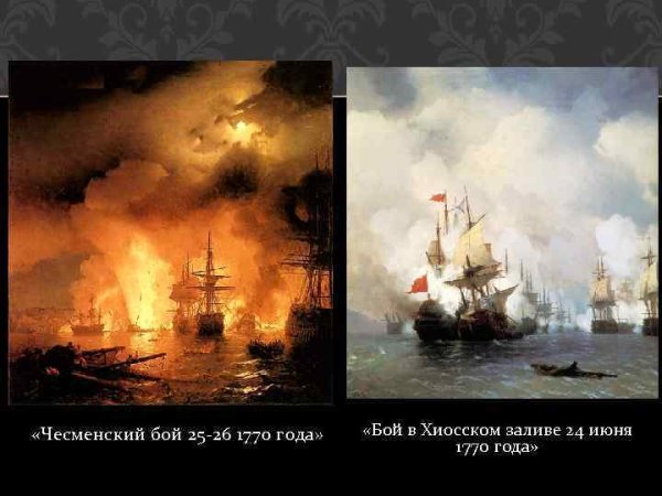 Айвазовский Чесменское сражение 1886