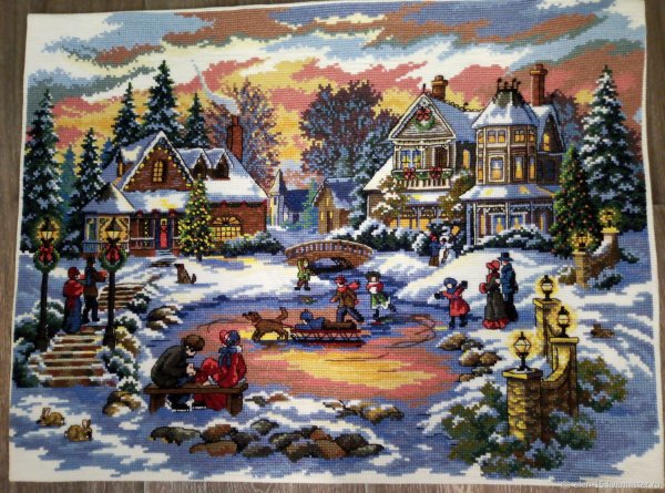 Картина вышитая крестиком