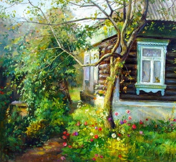 Пейзаж деревни