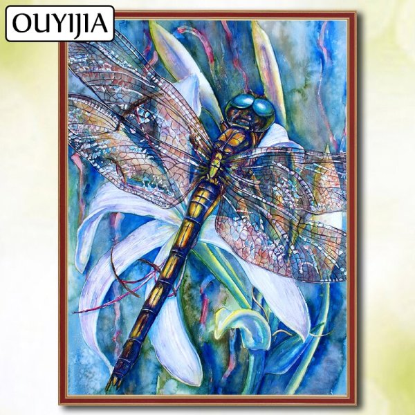 Алмазная мозаика Стрекоза