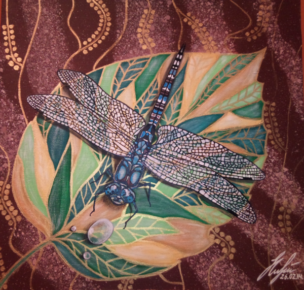 Батик Стрекозы