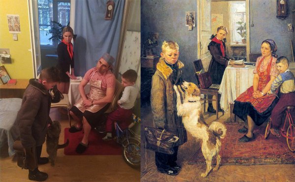 Фёдор Решетников. Опять двойка. 1952