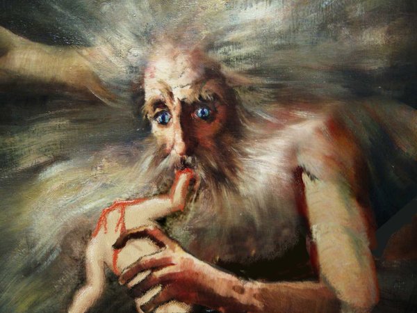 Картины венгерская 1902 год дьявол и Бог