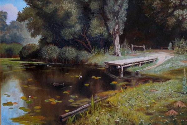 Василий Дмитриевич Поленов заросший пруд