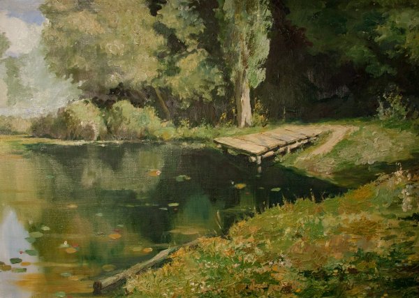 Василий Поленов, «заросший пруд», 1879