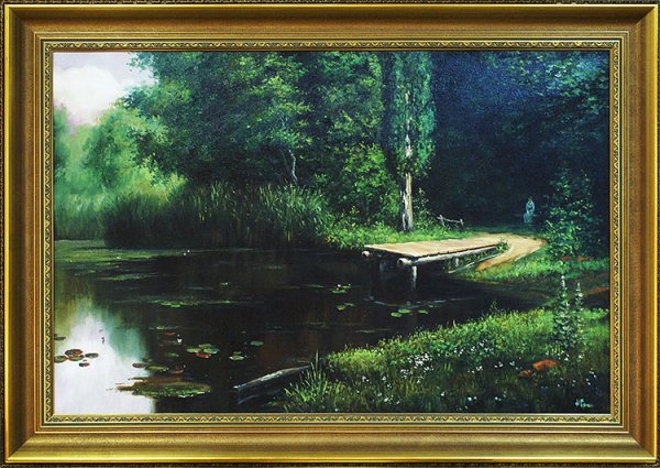 Василий Дмитриевич Поленов заросший пруд оригинал