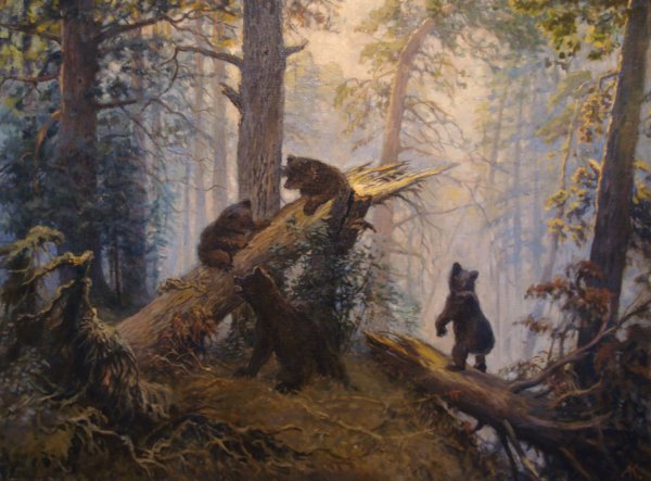 Шишкин утро в Сосновом лесу