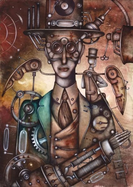 Иллюстрации в стиле стимпанк