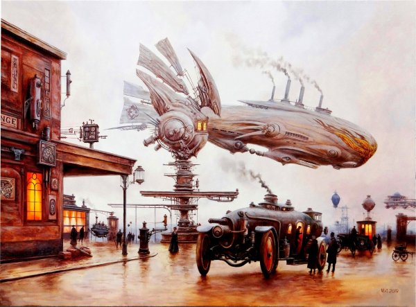 Живопись в стиле стимпанк