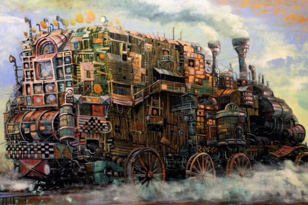 Панно из металлических предметов