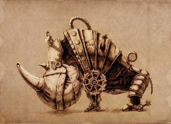 Панно в стиле стимпанк