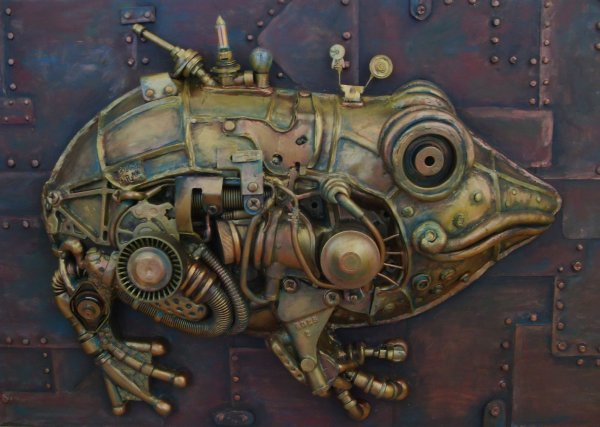 Паровоз акварель