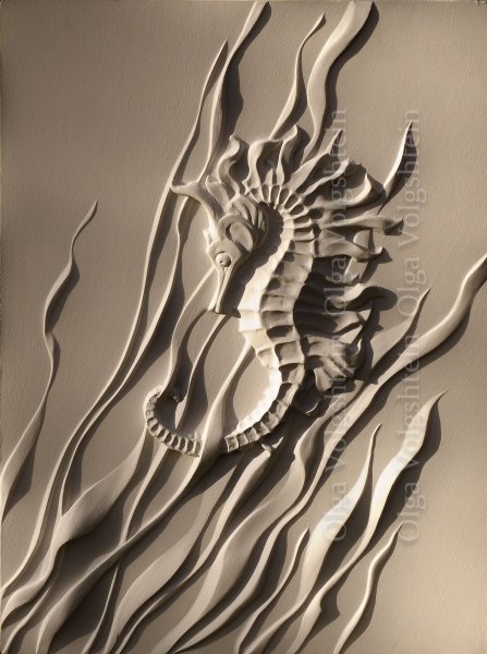 Барельеф волна Голубкина