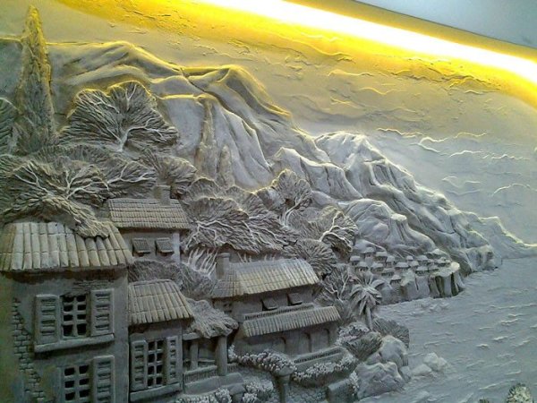 Барельеф горный аул