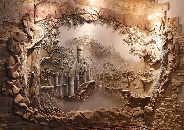 Панно из шпаклевки