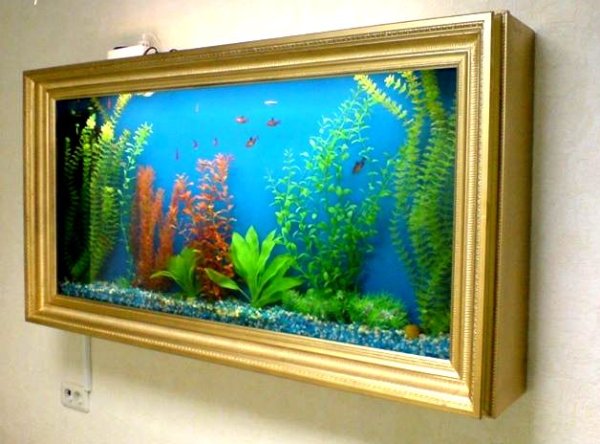 Искусственный настенный аквариум