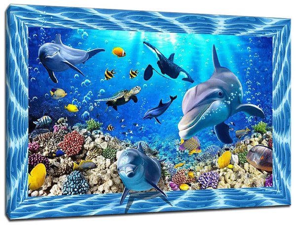 Плоский аквариум на стену