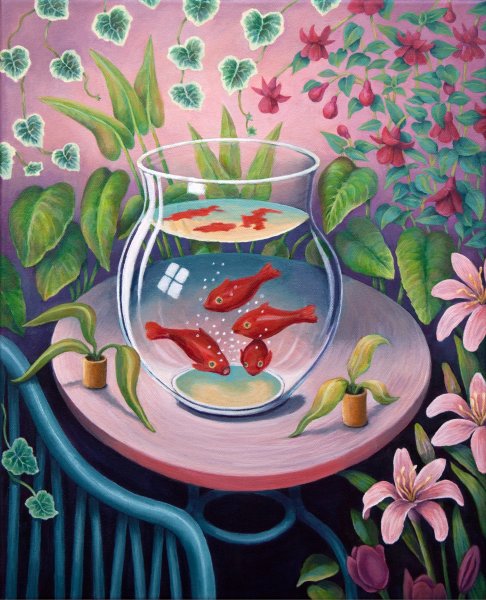 Настенный аквариум в интерьере