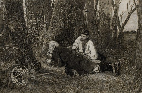 Лиана Моисеева картина Птицелов