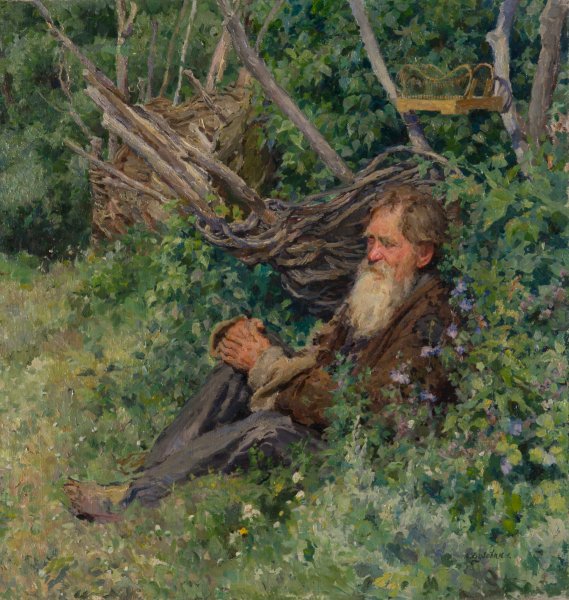 Картина продавец птиц