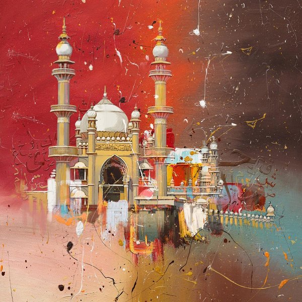 Мечеть живопись