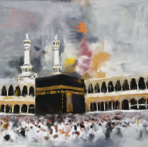 Кааба Мекка Медина живопись