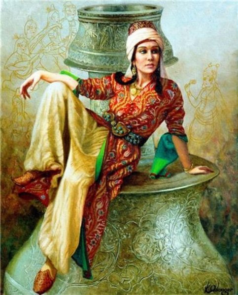 Ориентализм девушка портрет 19 век живопись