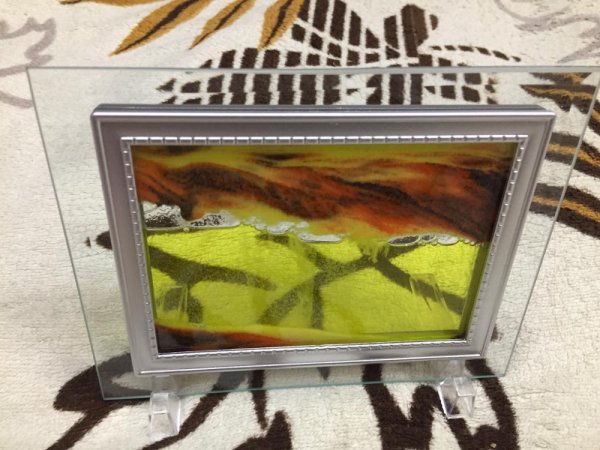 Песочная картина с жидкостью