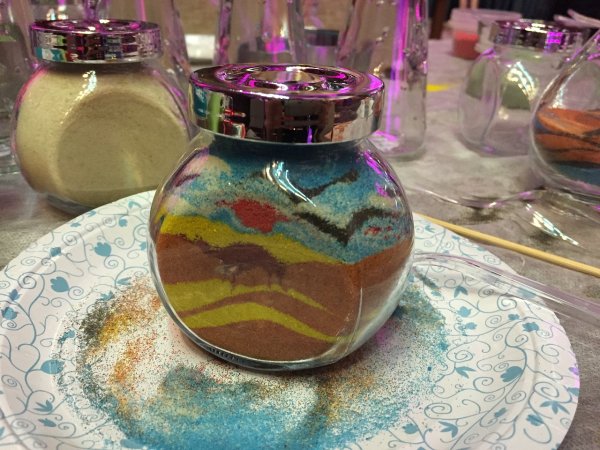 Песочные картины в рамке