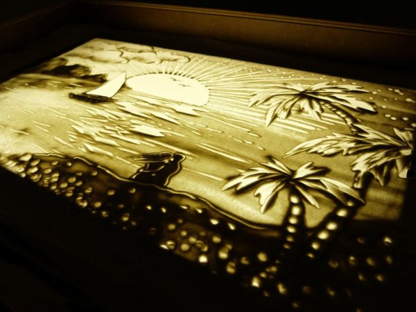 Картины песком