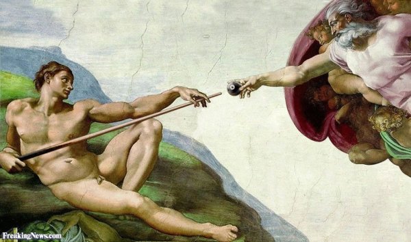 Микеланджело адам и Бог